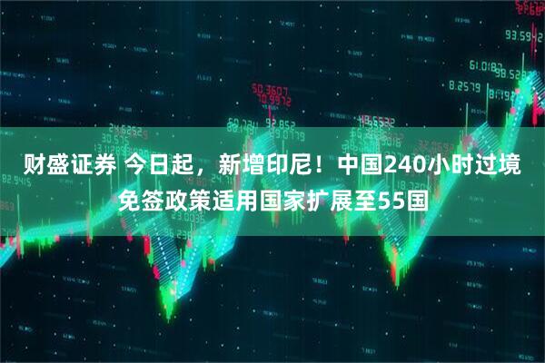 财盛证券 今日起，新增印尼！中国240小时过境免签政策适用国家扩展至55国